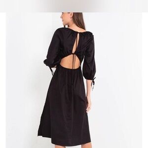 & other stories - black backless dress